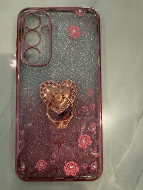 ✨5 for $20✨🧡Samsung - Rose Gold Glitter Phone Case with Ring Holder - Galaxy S2